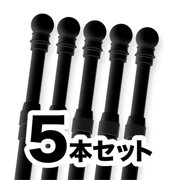 のぼりポール 3m 黒色 5本セット