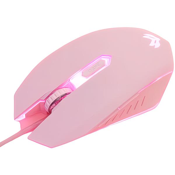有線接続 LED ゲーミングマウス ボタン2個 ピンク 感度変更 1200dpi 1600dpi 2...