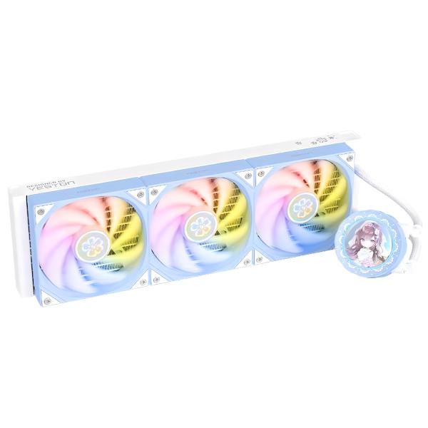 YT-360 簡易水冷クーラー 360mm CPUクーラー LED ARGB 5v 3pin LGA...