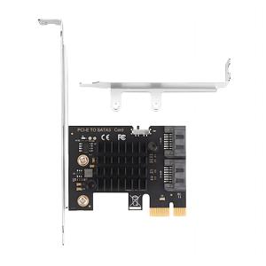 ASM1061 SATA拡張カード｜PCIe x1 → SATA3.0 6Gbps×2ポート PCIe2.0対応 ブート可能 HDD/SSD増設カード