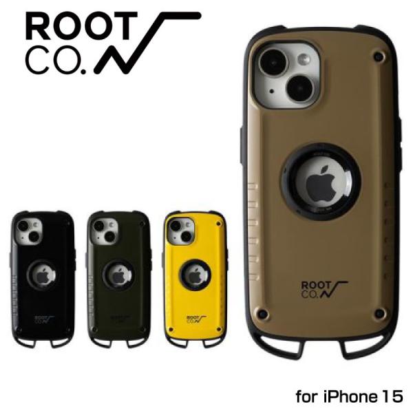 ROOT CO. ルートコー iPhone15専用 GRAVITY Shock Resist Cas...