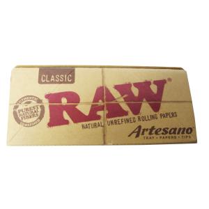 RAW Artesano Classic King Size Slim ペーパー、TIPS、トレイセット 110mm｜smokinglife