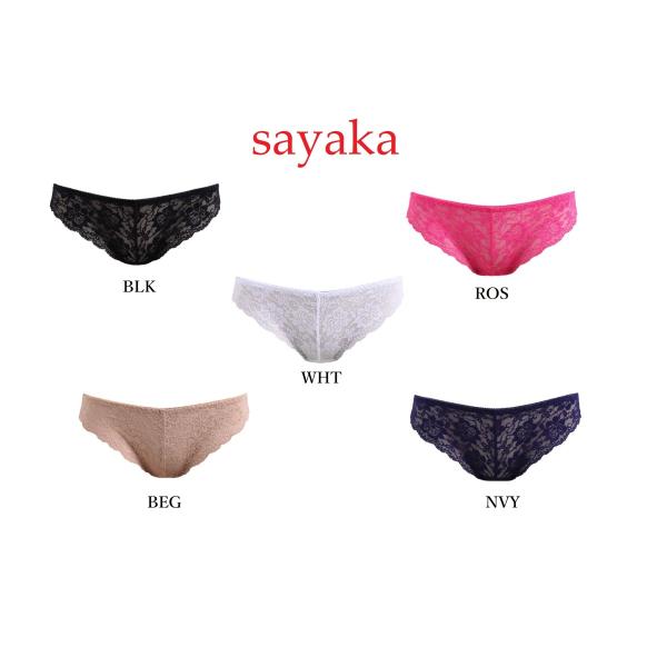 sayaka レディース ショーツ ノーマルショーツ 総レース 響きにくい レース カラー豊富 レタ...