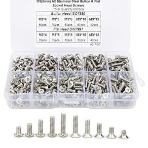 M3 ボタンヘッド六角穴付ボルト 六角穴付きボルトセット