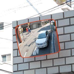 ガレージカーブミラー角型　400×300 簡単 設置