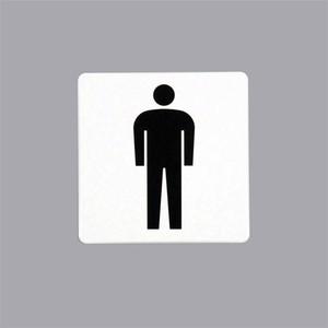 男性用 男子トイレマーク 白 100×100mm