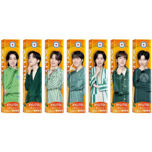 ロッテ キシリトール×BTS(オレンジ) 14粒×20個