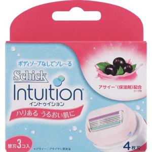 Schick(シック) シック Schick イントゥイション 替刃 女性用 カミソリ ハリある うるおい肌に (3コ入)｜smuk