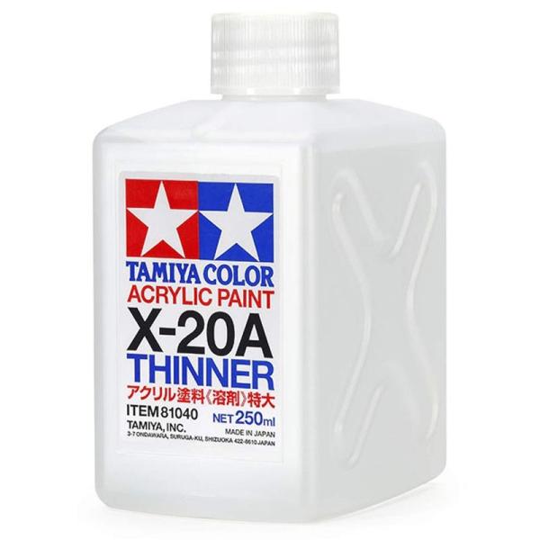 タミヤ メイクアップ材シリーズ No.40 アクリル塗料 溶剤特大 X-20A (250ml) 81...