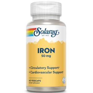 Solaray - 鉄 50 mg。60カプセル