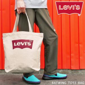 リーバイス LEVI'S メンズ レディース バットウィングトートバッグ 38126-0027 エコバッグ 手提げ 手持ち 肩掛け ナチュラル ギフト｜smw