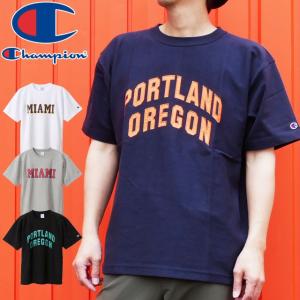 チャンピオン Champion Tシャツ C3-R320 リバースウィーブTシャツ 半袖 ティーシャツ ロゴTシャツ クルーネック 丸首 トップス カットソー アパレル 父の日｜smw