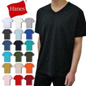 ヘインズ Hanes Tシャツ メンズ レディース HM1-P102 VネックTシャツ
