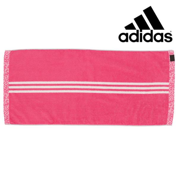 アディダス 抗菌 防臭 フェイスタオル ユニセックス 3ストライプ ジャガード スポーツタオル AD...