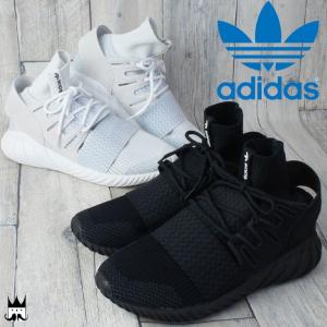 アディダス adidas チュブラー ドゥーム PK メンズ スニーカー TUBULAR DOOM プライムニット ハイカット ストリート 白 黒 WHITE BLACK 靴｜smw