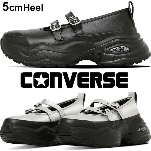 コンバース 厚底 スニーカー レディース オールスター サージトレーナー MJ ST OX メリージ...