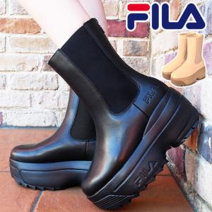 フィラ FILA レディース ブーツ ディスラプター ウェッジチェルシー 厚底ブーツ ショート丈 ショートブーツ チャンキーヒール WSS21032｜smw