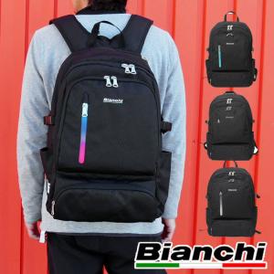 ビアンキ Bianchi メンズ レディース リュック 軽撥水 36L バックパック デイパック バック BAG かばん 鞄 通学 通勤 LBPM02 B4 PC収納(13インチ)｜smw