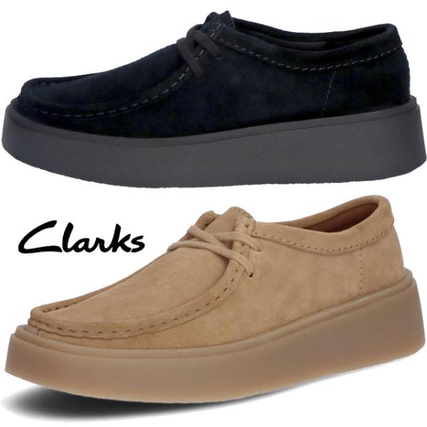 クラークス 厚底 レディース トービュー W チャンキーソール モカシン ローカット レザーシューズ...
