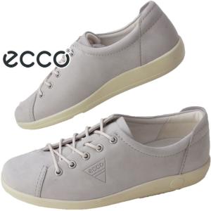 エコー ecco レディース スニーカー ソフト 2.0 ローカット レザースニーカー 本革 206503 02386 グレーローズ｜smw