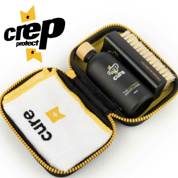 爆買 クレップ プロテクト シューケアキット クリーニング液100ml ブラシ マイクロファイバー・...