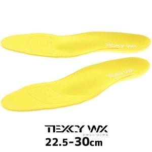 テクシーワークス TEXCY WX メンズ レディース インソール WX専用 立体成型インナーソール 中敷き 消臭 シューケア用品 靴ケア WX-1001 イエロー アシックス商事