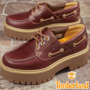 ティンバーランド Timberland レディース 厚底 モカシン ストーン ストリート ボートシュー デッキシューズ チャンキーソール TB0A2QDM 本革｜smw