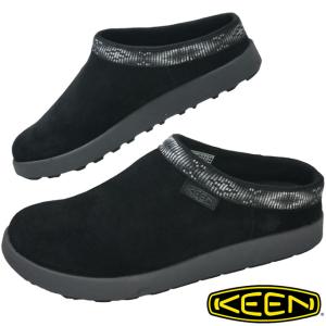 キーン KEEN レディース クロッグサンダル 靴 エルミュール スエード サボサンダル キャンプ 1027935 ブラック/マグネット 黒｜smw