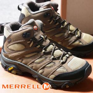 メレル MERRELL メンズ ハイキングシューズ 靴 モアブ3 シンセティック ミッド ゴアテックス 防水 トレッキングシューズ ミッドカット J500255｜smw