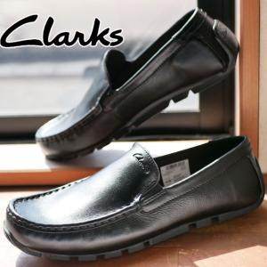 クラークス Clarks メンズ スリッポン オズウィック プレーン ローカット 本革レザーシューズ 26166684 ブラック 黒 靴｜smw