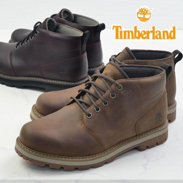 ティンバーランド 防水 チャッカブーツ メンズ ブリットンロード ミッド LC ウォータープルーフ ...