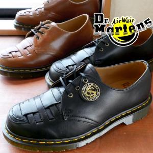 ドクターマーチン Dr.Martens メンズ 3ホールシューズ 1461 ウーブン ローカット オックスフォードシューズ レザーシューズ 本革 MADE IN ENGLAND26523001 黒｜smw