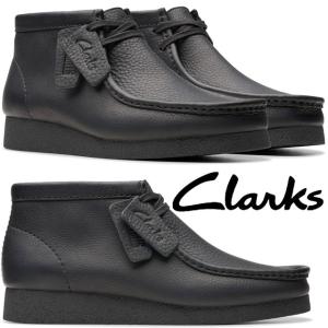 クラークス ワラビー ブーツ エクストリーム コンフォート メンズ レザー Wallabee Boot / メンズ ワラビーブーツ （ブラックレザー） -Clarks
