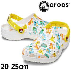 クロックス crocs レディース サンダル 靴 クラシック ポケモン2 クロッグ ポケットモンスター クロッグサンダル サボサンダル 207765 94S ホワイト/マルチ 白｜smw