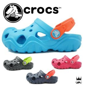 クロックス キッズ サンダル crocs スウィフトウォーター 子供靴 202607 アクアサンダル｜smw