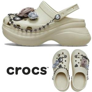 ★新品タグ付き★crocs ホワイト クロッグサンダル 厚底 crocs（クロックス） crocs CR207521.W レディース クロッグ サンダル