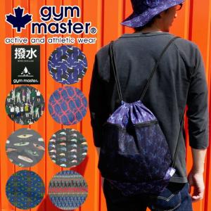 ジムマスター gymmaster ハッピーペイントナップサック メンズ レディース G233698 リュック ゾンビ コブダイ カヤック フクロウ ルアー サメ ダチョウ バッグ｜smw