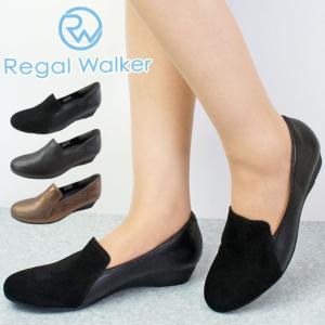 REGAL（リーガル） オープントゥパンプス フラットシューズ 革靴