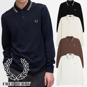 FRED PERRY ポロシャツ L ダークグリーン FRED PERRY（フレッドペリー） 長袖ポロシャツ メンズ M3636_LS TWIN