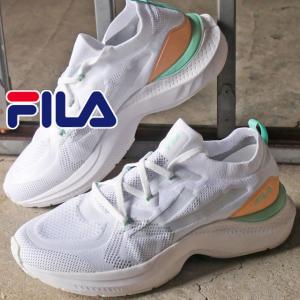 フィラ FILA メンズ レディース スニーカー RGB フレキシフィット 1RM02223E-146 ランニングシューズ ホワイト/グリーン ローカット｜smw