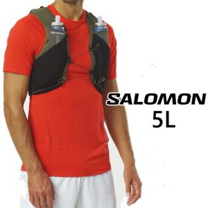 サロモン ランニングベスト ランニングパック ADV スキン 5 フラスク付 5L バックパック トレラン マラソン スポーツ バッグ バック メンズ レディース｜smw