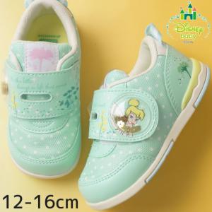 爆買 ムーンスター ディズニー キッズ 子供靴 ベビーシューズ 女の子 ファーストシューズ ティンカーベル マジックテープ ベルクロ ローカット DN B1318