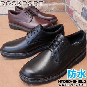 ロックポート ROCKPORT メンズ ビジネスシューズ 紳士靴 本革 防水 ウォーキングシューズ 黒 ブラック 茶色 ココアブラウン チャーリー プレーントゥ 父の日