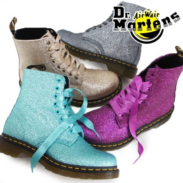 ドクターマーチン Dr.Martens メンズ レディース 8ホール 1460 グリッター レースア...