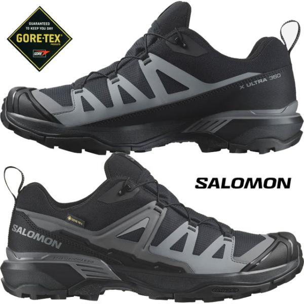 サロモン スニーカー メンズ X ウルトラ 360 ゴアテックス 防水 ハイキングシューズ 滑りにく...