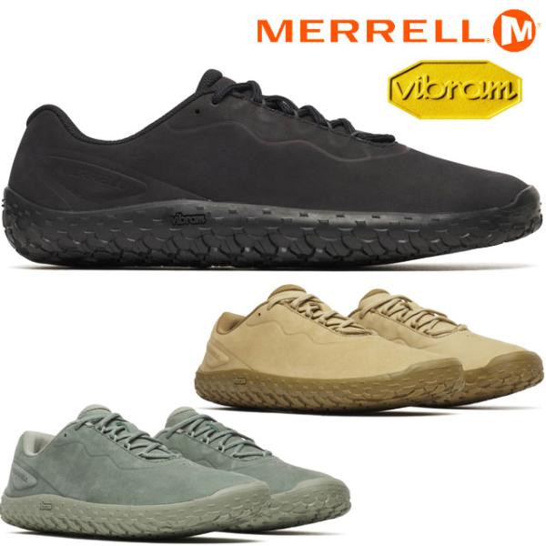 メレル メンズ スニーカー ベイパー グローブ 7 レザー 滑りにくいヴィブラムソール ローカット ...
