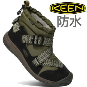 キーン KEEN メンズ ブーツ 靴 防水 フッドゼラ WP ウインターブーツ ウインターシューズ ショートブーツ 保温ダークオリーブ/ブラック 1025478｜smw