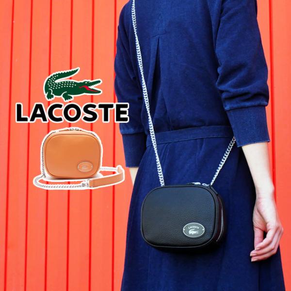 ラコステ バッグ レディース オリジン クロコ スクエアクロスオーバー ショルダー ミニ 斜め掛け ...