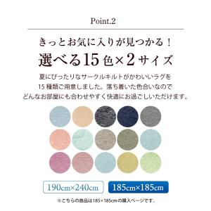 ラグ カーペット ラグマット 冷感 洗える 2...の詳細画像3