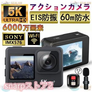 SAC 4K/60fps対応アクションカメラ WiFi搭載 30M防水ケース リモコン  